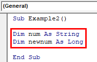 Declare Two Variables Example 2-2