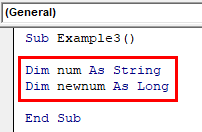Declare Two Variables Example 3-2
