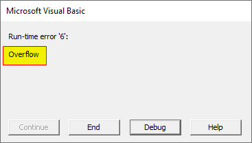 Error Msg Example 3-5