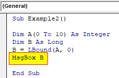 Msgbox function Example 2-5