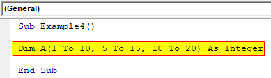 VBA LBound Example 4-2