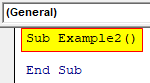 VBA Object Required Example 2-1