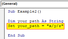 Set Path Example 2-3