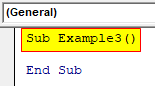 VBA Object Required Example 3-1