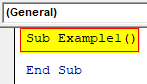 VBA Replace String Example 1-1