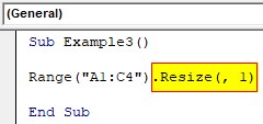 VBA Resize Example 3-2