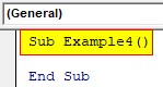 VBA Resize Example 4-1