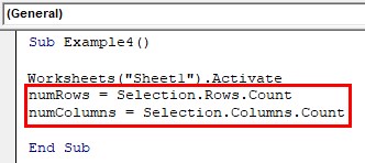 VBA Resize Example 4-3