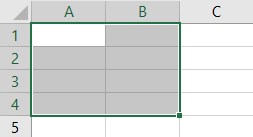 VBA Resize Example 4-5