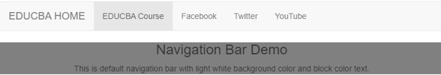 bootstrap navigation bar output 2