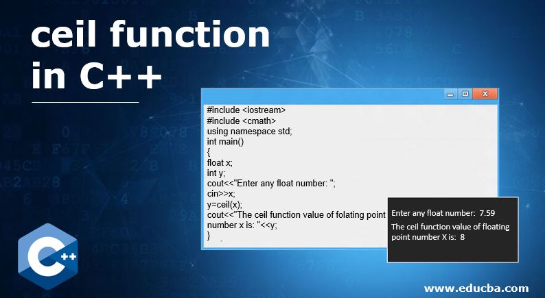 ceil function in C++