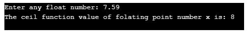 ceil function in c++ 1