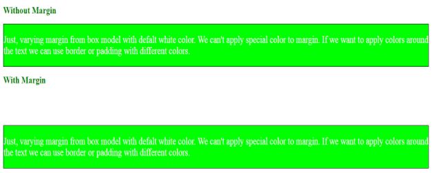css margin color 4