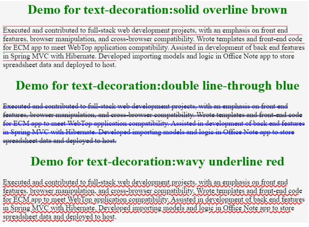 HTML Text Decoration | How does text-decoration work in HTML?