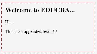 jQuery appendTo() 1-8