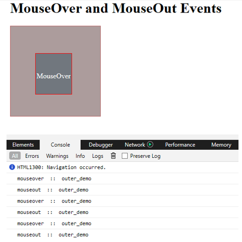 jQuery mouseout()12