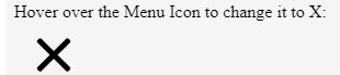 menu icon css 3