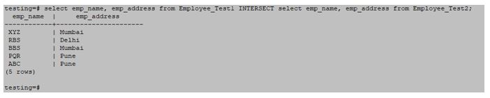 operator using specific column
