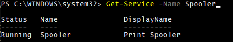 powershell start service- example1