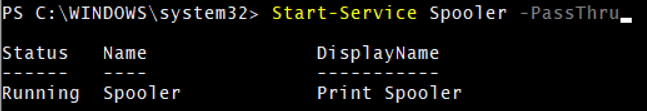 powershell start service- example4