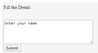 textarea Tag in HTML 2