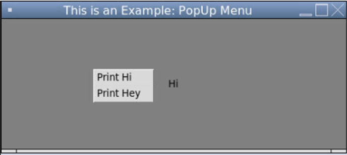 Pop-up menu 2