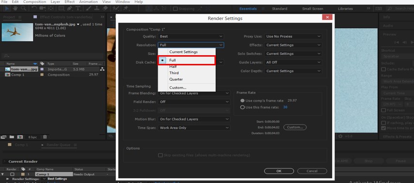 Best Setting option Best Setting option