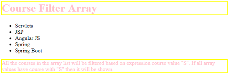 Angularjs Filter Array output 2