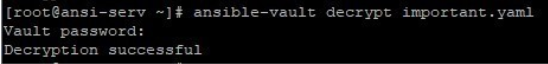 Ansible Vault output 4