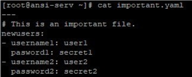 Ansible Vault output 5