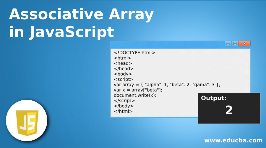 Associative Array in JavaScript