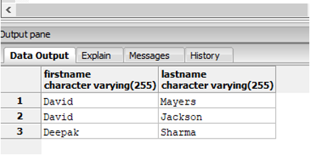 BETWEEN in SQL output 2