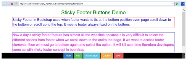 Bootstrap Sticky Footer 6
