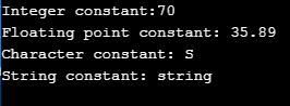 Constants in C-1.3
