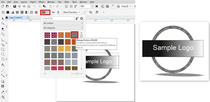 Adding Bitmaps to Logo