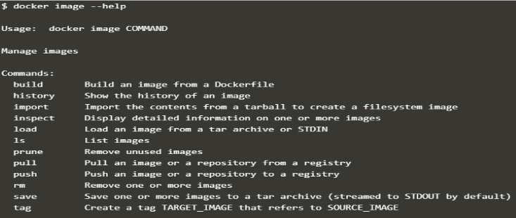 Docker Images output 2