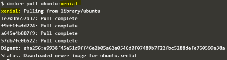 Docker Images output 5