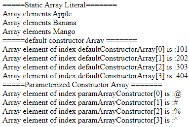 Assigning Array 