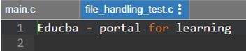 File Handling in C - 2