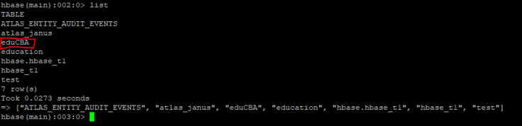 HBase Shell Commands - 6
