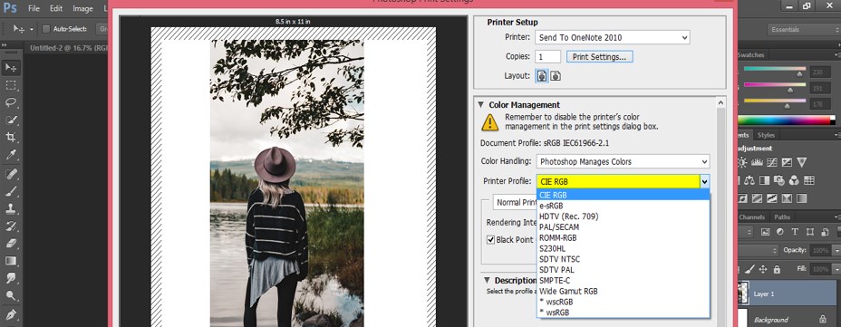 printing requirement