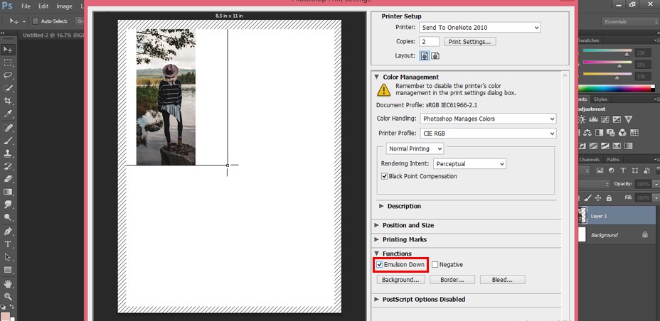Emulsion Down property