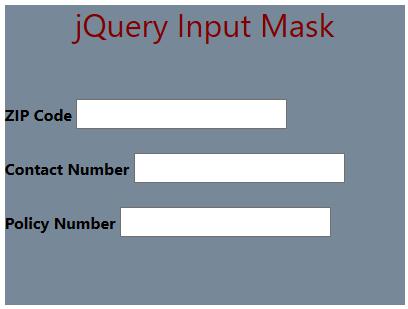 JQuery InputMask 1-3