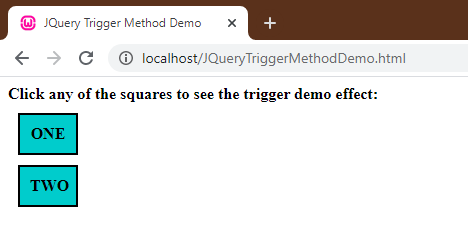 JQuery Trigger() Method-1.1