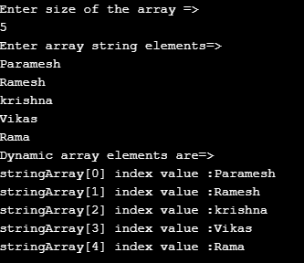 Java Array Iterator Example 6