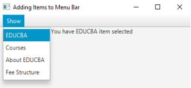 JavaFX MenuBar-1.3 Example-1.3