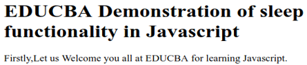 Sleep Functionality Example 11 Sleep Functionality Example 11