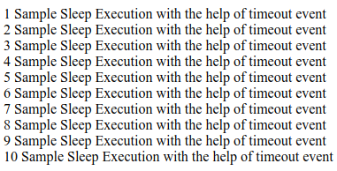 JavaScript sleep Function Example 5