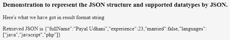 Javascript Array to JSON output 1