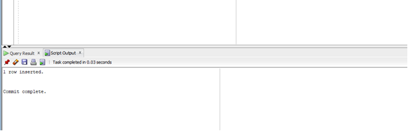 Oracle COMMIT Example 3 Oracle COMMIT Example 3